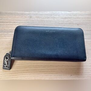 YSL Zippy Leather Long Wallet